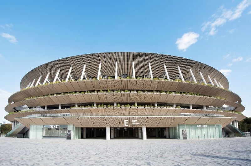 National Stadium Japan post