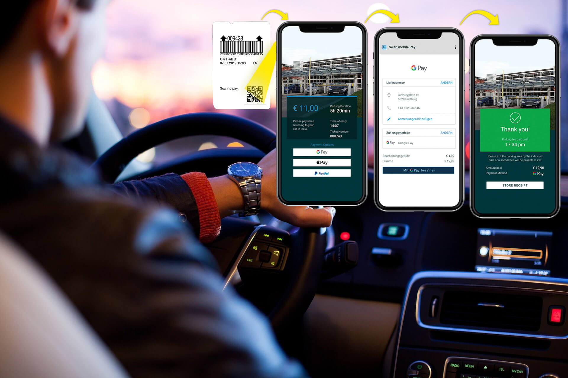 Pagar el estacionamiento desde el celular